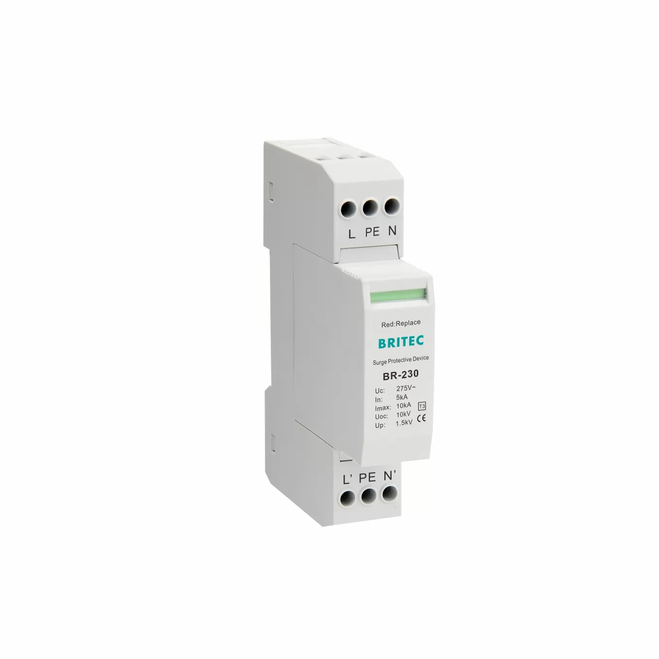 Britec BR-230 Type 3 surge protector for point-of-use protection