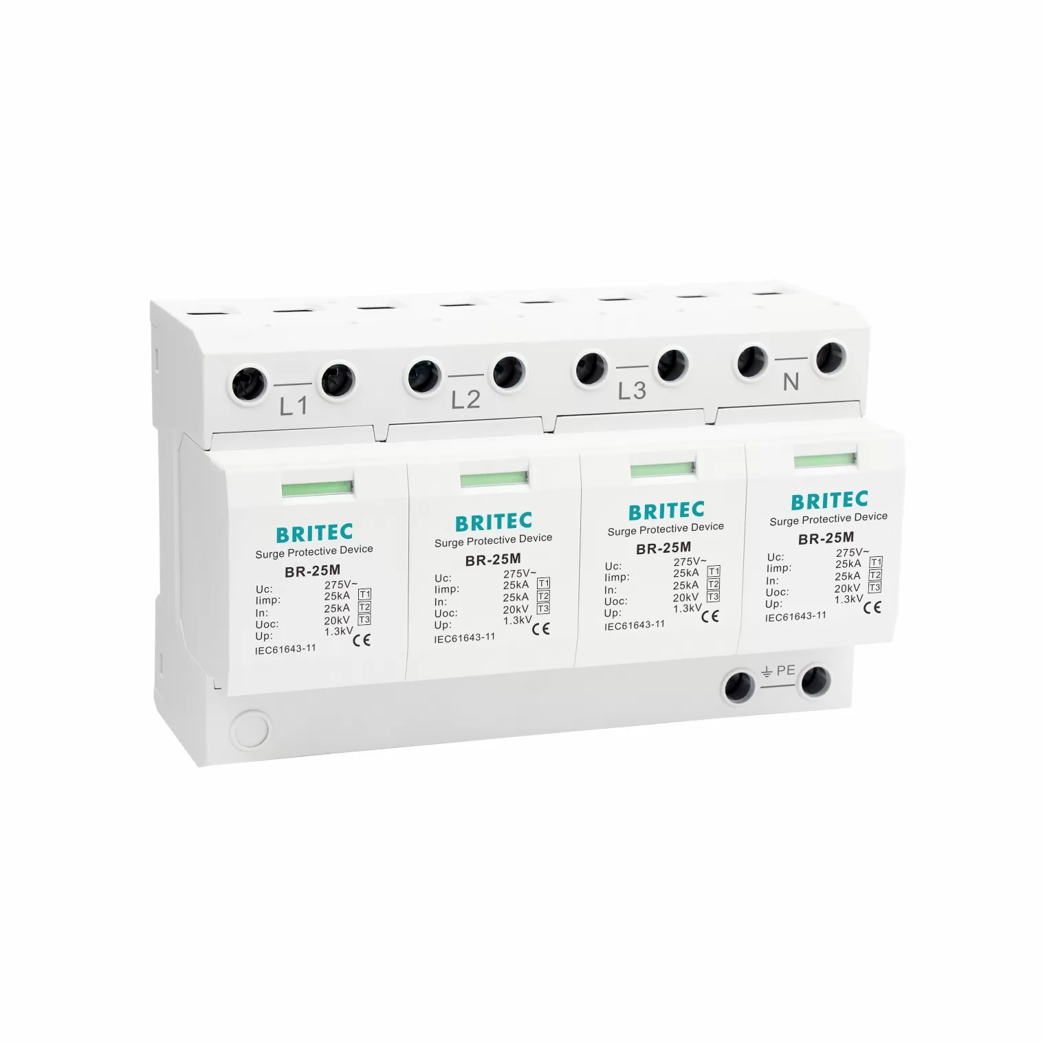 Scaricatore Di Sovratensione 220V 2P 40kA – Protezione Domestica Contro Fulmini E Picchi