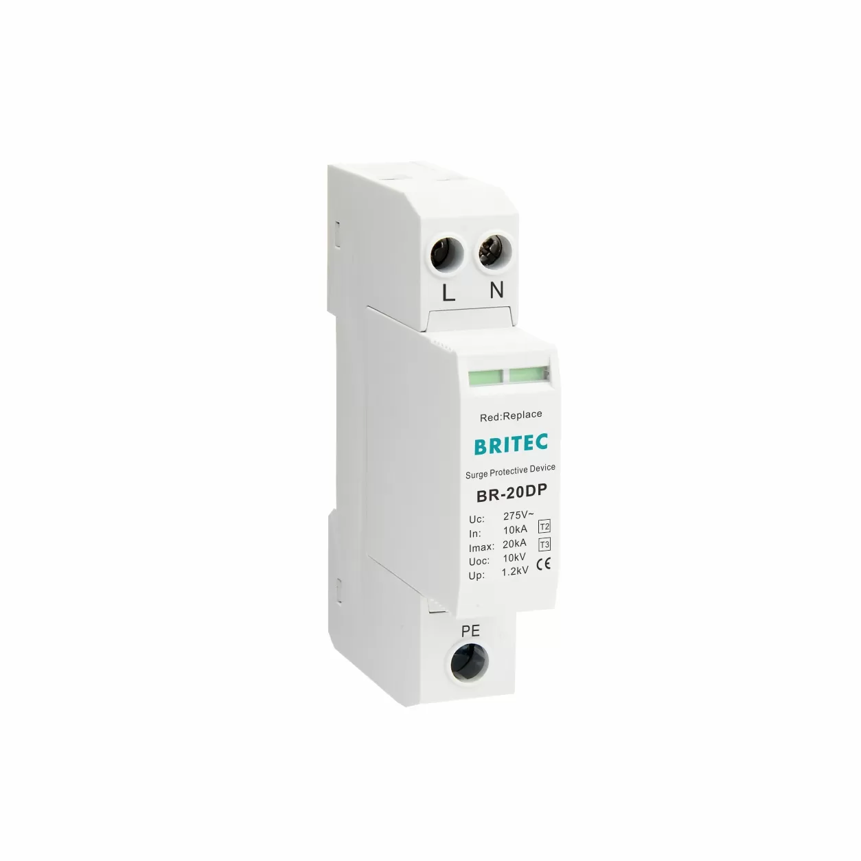 BR-20DP 2P 20kA Type 3 Surge Protector