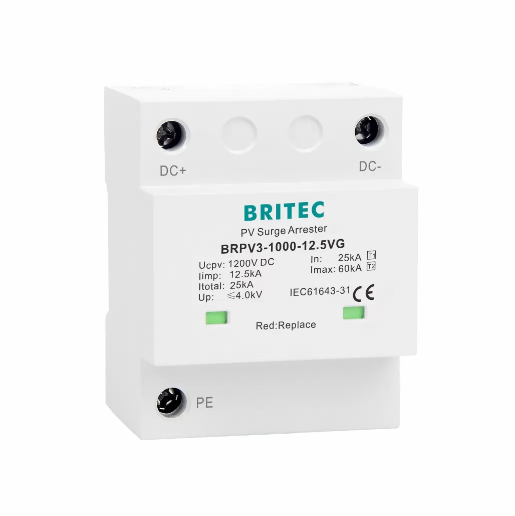 BRPV3-1000-12.5VG 1000V 12.5kA Type 1+2 PV Class I Class II SPD