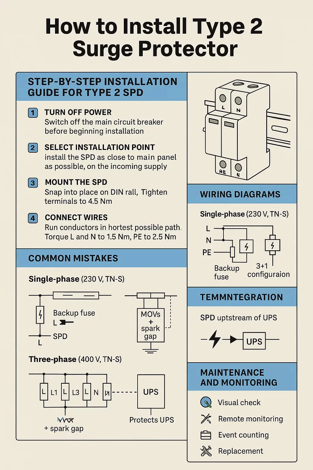 How to Install Type 2 Surge Protector